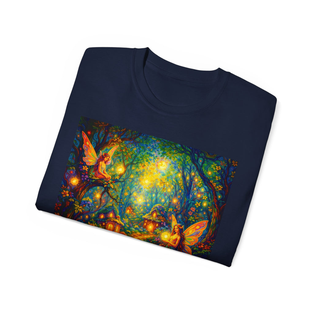 Fairy Forest Cotton T-Shirt — Whimsical Glow Woodland Tee
