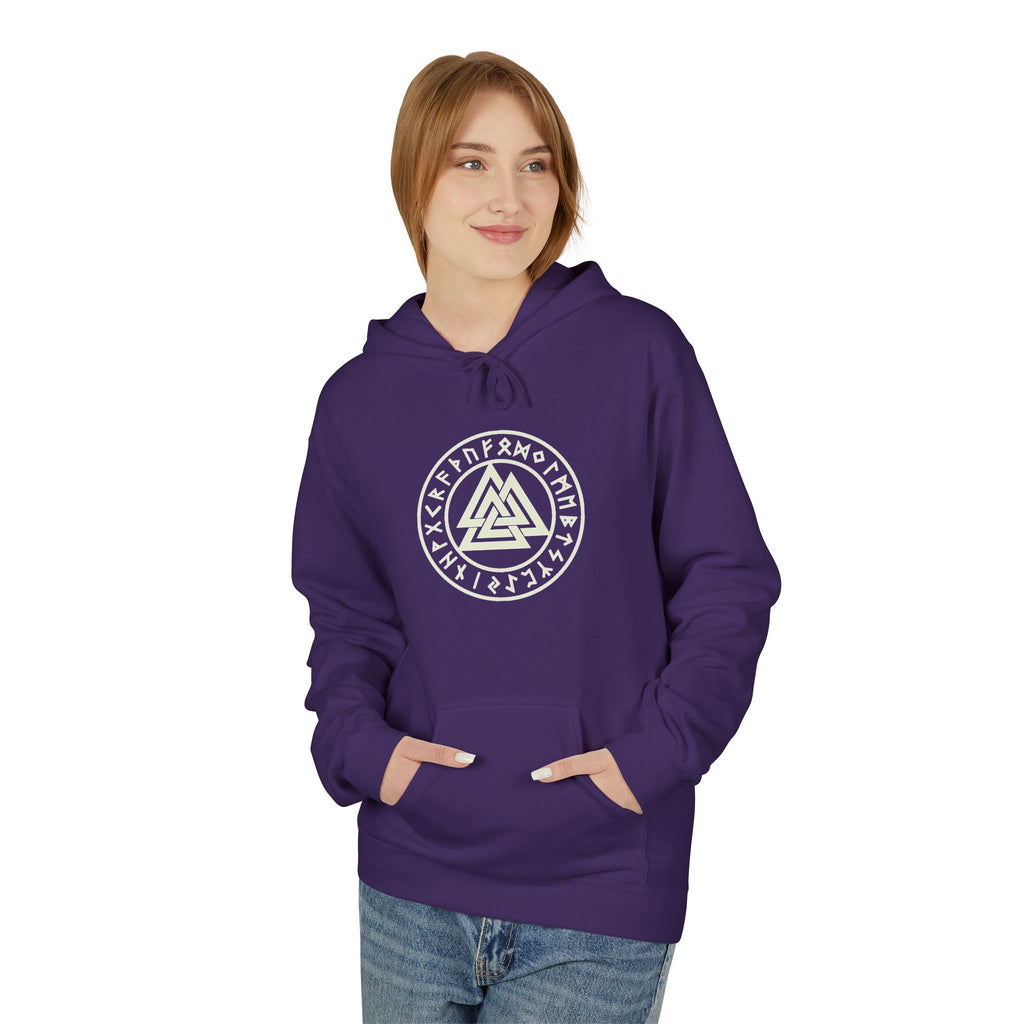 Viking  Rune Hoodie — Valknut Rune  — Norse Viking Symbol for the slain warrior