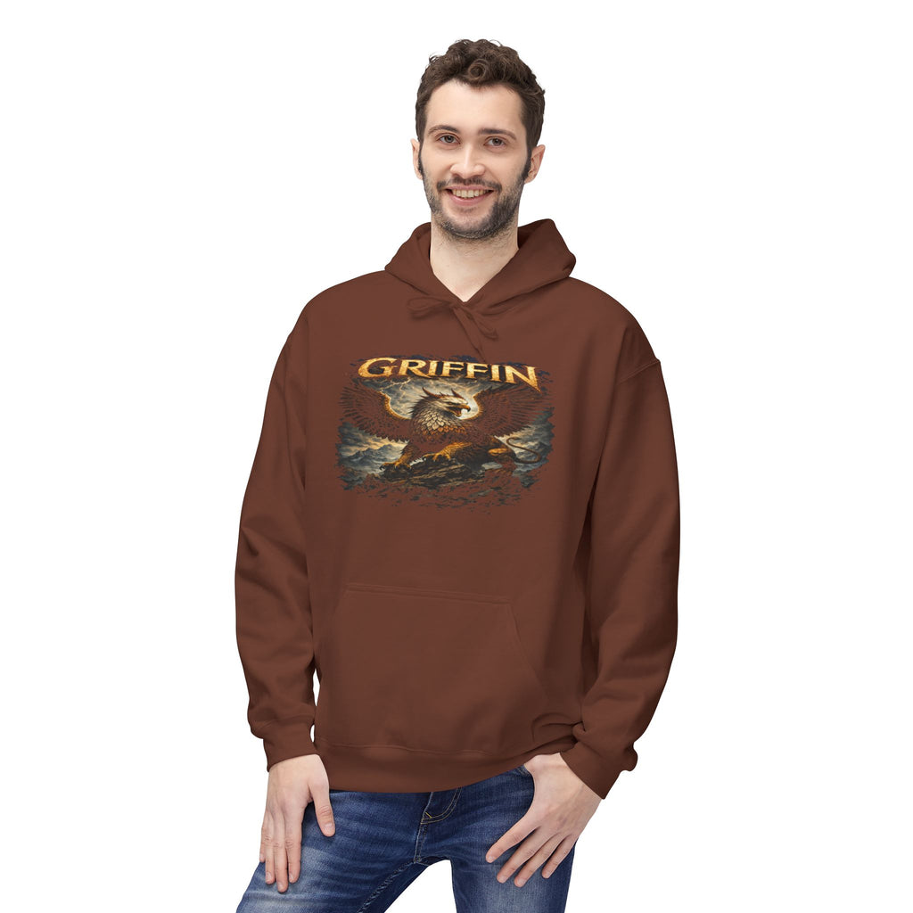 Griffin Graphic Hoodie - Mythical Eagle Design