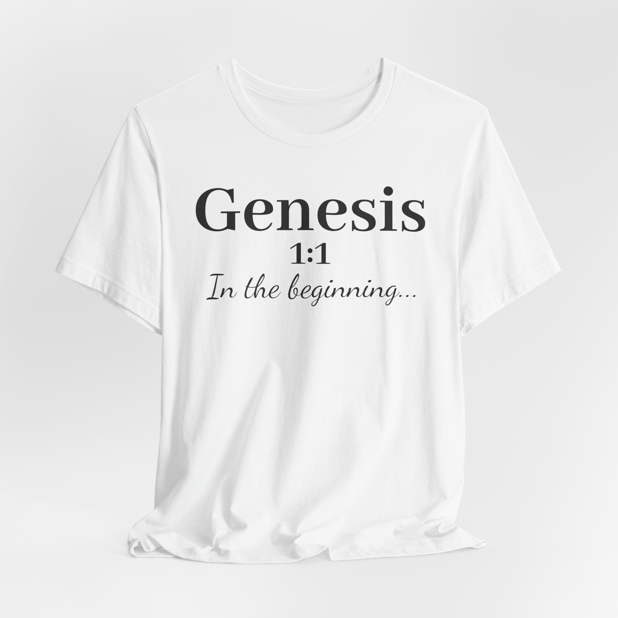 Genesis 1:1 "In the beginning" Christian Tee
